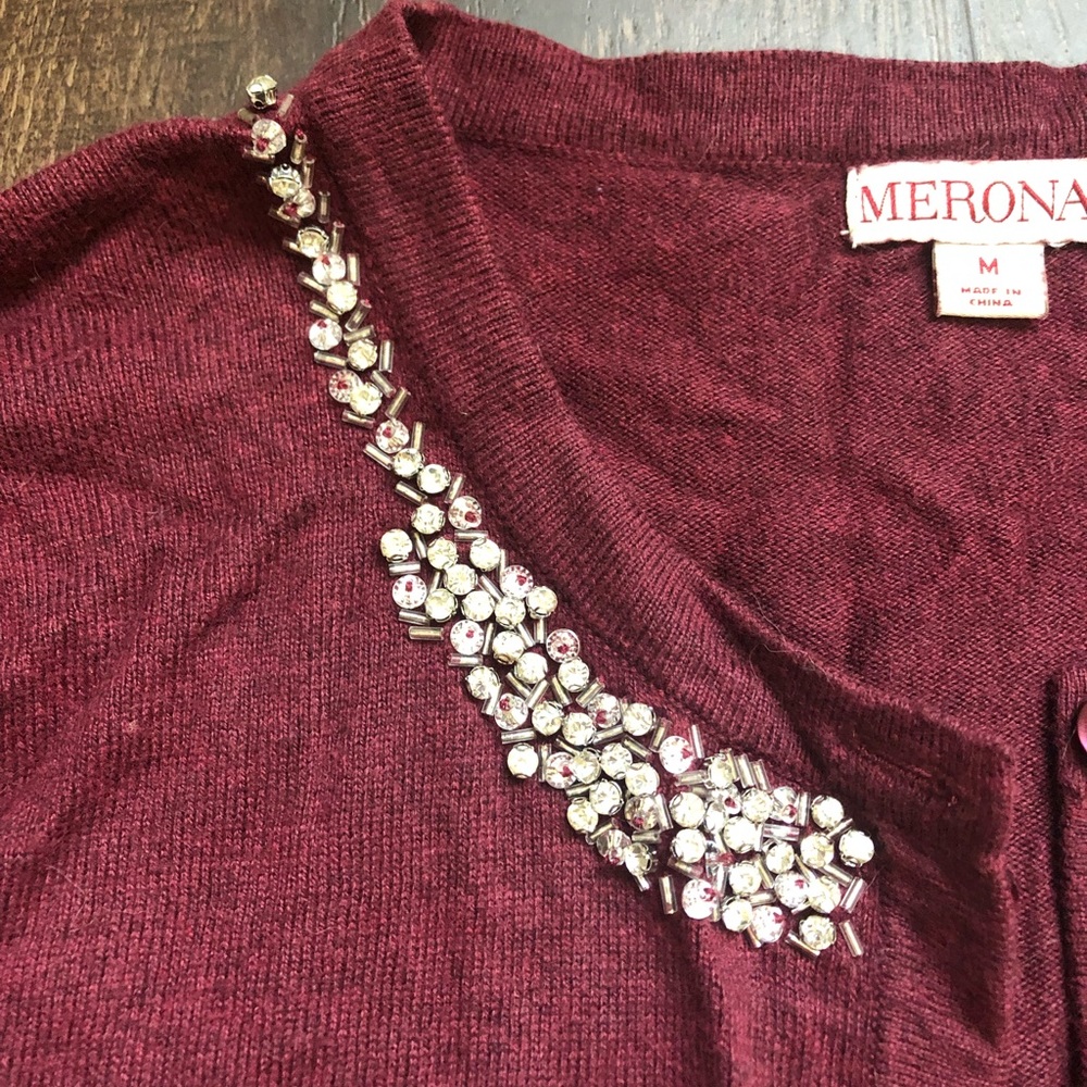 Beautiful Embellished Cardigan Sweater✨ - Picture 3 of 3